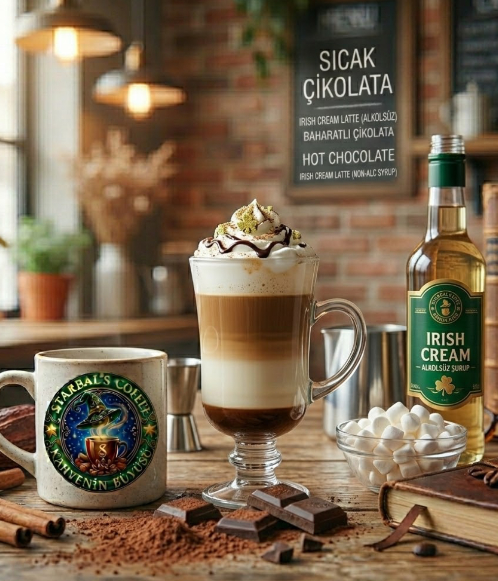 Irish Cream Latte (alkolsüz şurup)